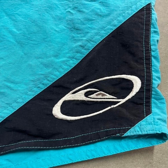 Vintage Embroidered O'Neill Blue and Black Board Shorts‎ w32 - Picture 2 of 8